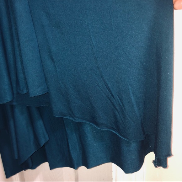 Soft Surrounding 100% Cotton. Teal Asymmetric Tunic Women’s Sz M - Picture 6 of 11